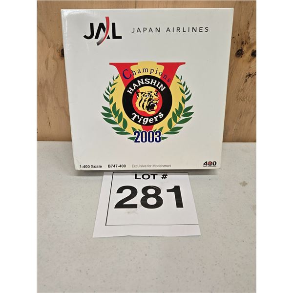 JAL / JAPAN AIRLINES BOEING 747-400 “HANSHIN TIGERS CHAMPIONS 2003” (1:400) [DIE-C