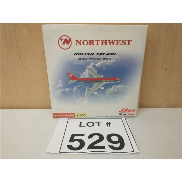 SCHUCO STARJETS / NORTHWEST BOEING 747-400 (1:500) [DIE-CAST]