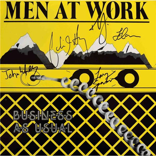 Men At Work signed Business As Usual album