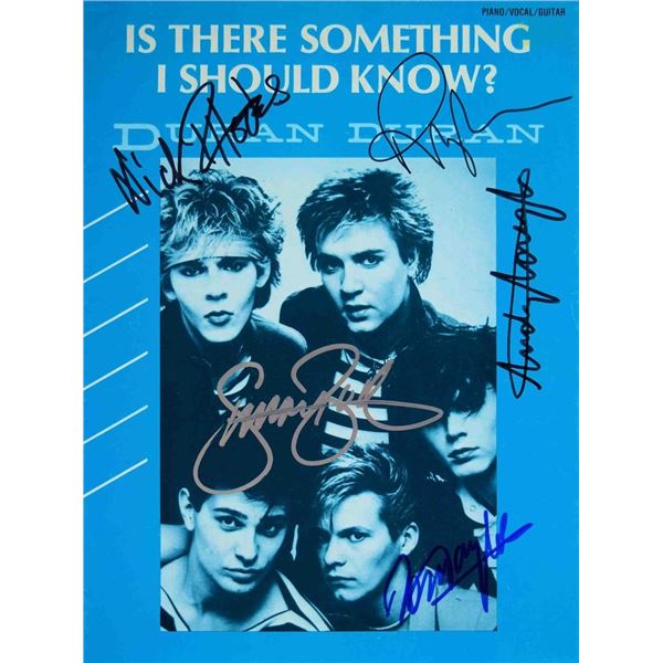 Duran Duran signed sheet music