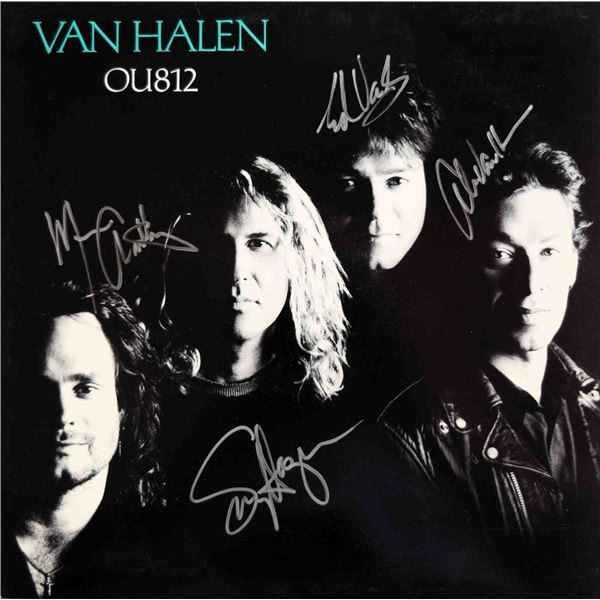 Van Halen signed OU812 album