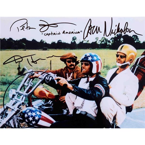 Easy Rider cast signed movie photo