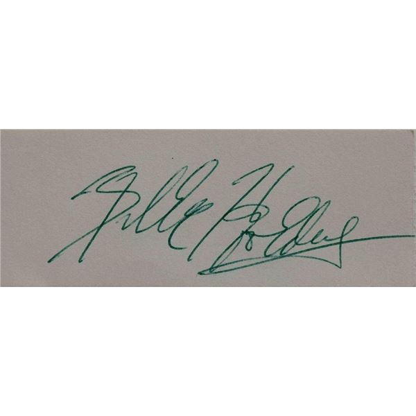 Billie Holiday signed slip