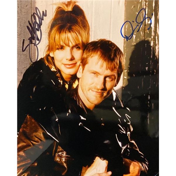 Two If by Sea Sandra Bullock and Denis Leary signed movie photo