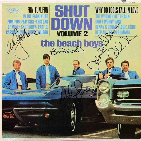 The Beach Boys Shut Down Volume 2 signed Album