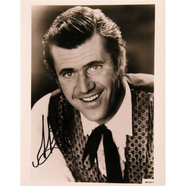 Mel Gibson signed portrait photo