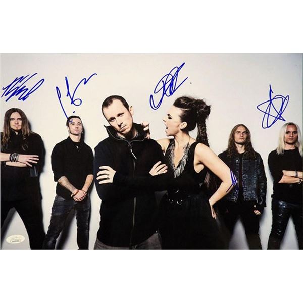 Amaranthe Band Signed photo. JSA Authenticated