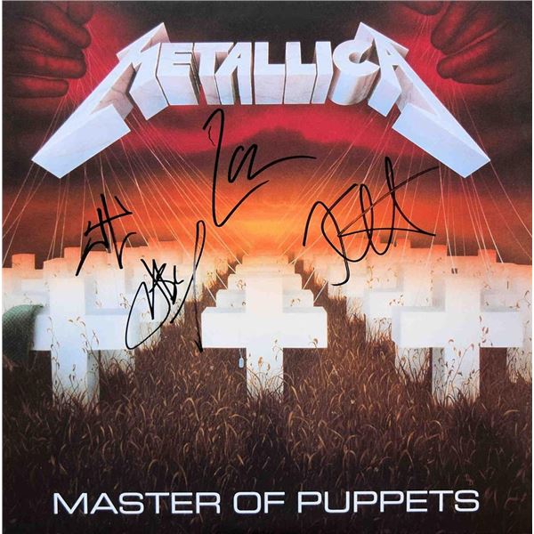 Metallica signed Master Of Puppets album