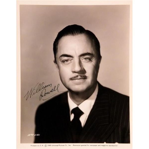 William Powell signed portrait photo