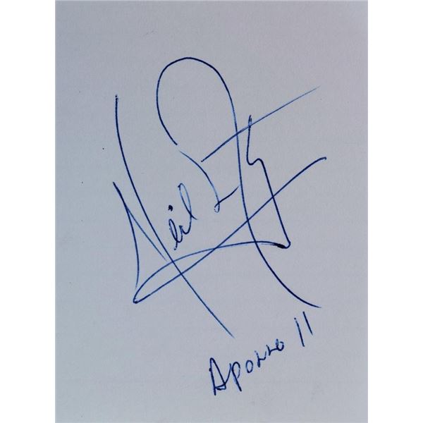 Neil Armstrong signature slip