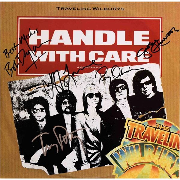 Traveling Wilburys signed 12 Inch Single  album