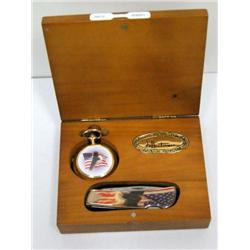 Hautman Collection Quartz Watch & Pocket Knife