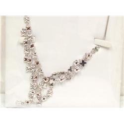 AAA Garnet Drop In Designer Necklace