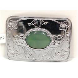 AAA Green Apple Hand Engrave Buckle