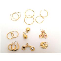14Kt Yellow Gold Filled Earrings Collection