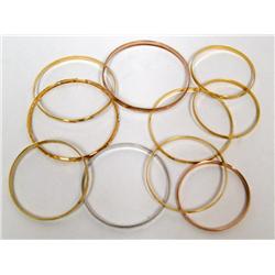 14Kt Yellow Gold Filled Bangle Bracelet Collection