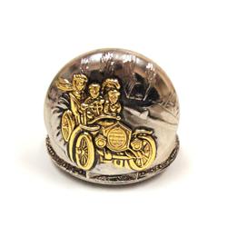 Spaltec Roman Dial Engrave Case Pocket Watch --