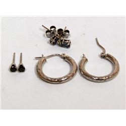 Black Diamonds, Tanzanite Diamonds & Hoop Earrings