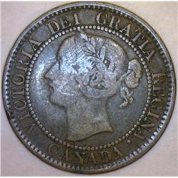1859 Canada Large Cent Fine