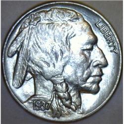 1937 Buffalo Nickel Brilliant Uncirculated MS 65