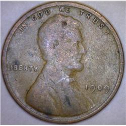 1909 Lincoln Cent Fine