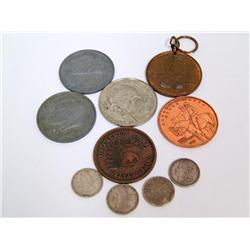 Over Size Fantasy Coins and Morgan Dollars