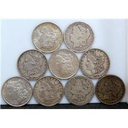 Morgan Silver Dollars from the 1880's