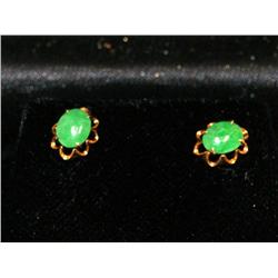 AAA Imperial Jade Ladies Studs Earrings