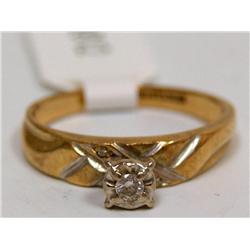 Diamond Solitaire Hand Made Ladies Ring