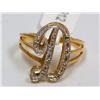 Image 1 : Diamonds Initial "D" Hand Made Ladies Ring