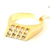 Image 1 : 4 Row Diamonds Hand Made Heavy Ring
