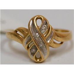 Diamonds Cluster Infinity Symbol Ladies Ring