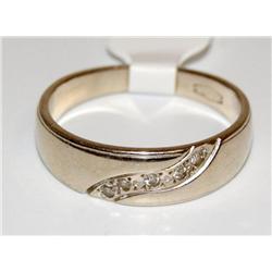 14K Gold Men's Ring W/Diamonds