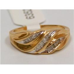 Diamonds Baguettes Ladies Wedding Band