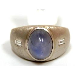 Rare 16.00 Grams Platinum 10Ctw AAA Blue Star Sapp