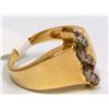 Image 2 : Diamonds Cluster Swirl Top Design Hand Made Ring