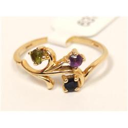 AAA Peridot, Amethyst & Cashmere Sapphire Ladies R