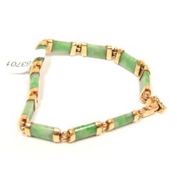 AAA Green Apple Jade Tennis Bracelet