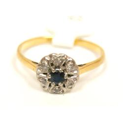 AAA Cashmere Sapphire & Diamonds Vintage Ring