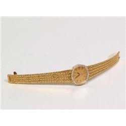 45 Grams 14Kt Gold Omega Diamonds Bezel Ladies Wat