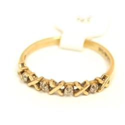 Diamonds XOXOX Design  Ladies Ring