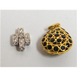Diamond Pendant & Sapphire Pendant