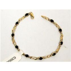 4.00Ctw Cashmere Sapphire & Diamonds Ladies Tennis