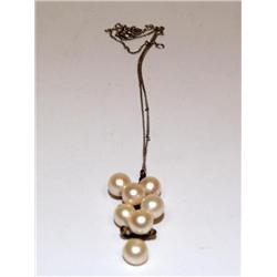Sterling Silver Chain & Pearl Pendant
