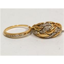 Diamonds Leaf Design & Diamonds Wedding Band