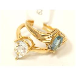 AAA London Blue Topaz & Blue Topaz Ladies Ring