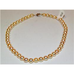 6mm Pearl Strand W/14K Gold Clasp