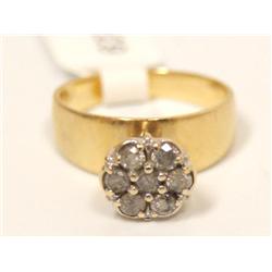 Diamonds Cocktail Vintage Ladies Ring