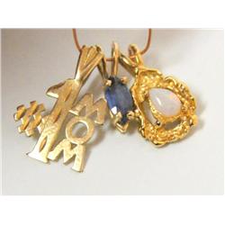 AAA Australian Opal, #1mom &Sapphire Pendant