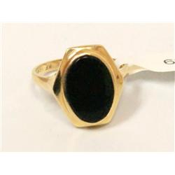 Onyx Oval Cut Vintage Ladies Ring